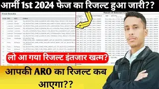 आर्मी 1st फेस 2024 का फाइनल रिजल्ट जारी | Indian Army Final Merit List 2024 | Agniveer Final Result
