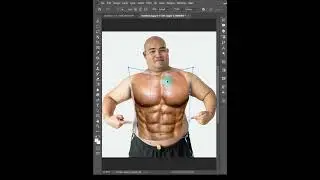 Photoshop Tutorial Six pack abs #shorts #fixel