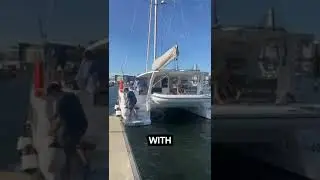 The Seawind 1170 on its way to Sanctuary Cove Boat  Show