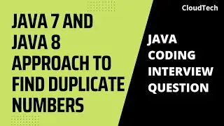 Find Duplicate Numbers Using Java7 And Java8