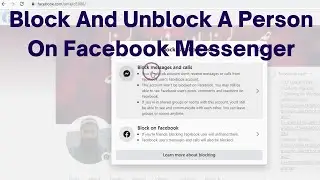 How To Block And Unblock A Person On Messenger (2023)