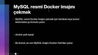 Docker İle Mysql Yayını Yapmak