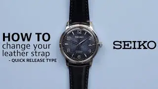How to change your leather strap  - Quick release type