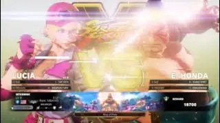 Street Fighter 5 - Lucia's struggle against Honda.