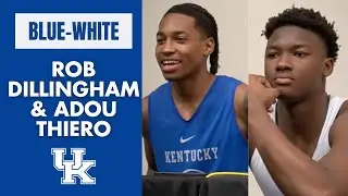 Rob Dillingham, Adou Thiero 2023 Blue-White Game press conference