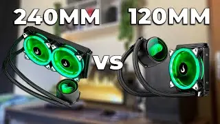 WaterCooler de 120MM vs 240MM - Teste em Benckmark e jogos
