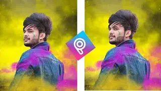 Holi Photo Editing Picsart 2021|| Holi Special &Creative Photo Editing tutorial 2021