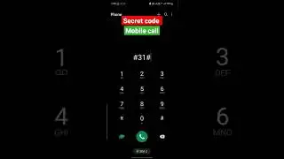 secret code || बिना number show किए call करें disable 2023#viral #secretcode #viralshort