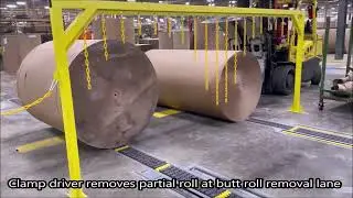 Harmax segmented belt (tank track) roll conveyor.