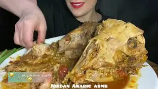 Eating goat head | meat كان مشروع تشريب بامية خربت المهم في راس خروف مثل الباجة العراقية 🤩🤩