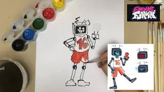 draw hex robot FNF