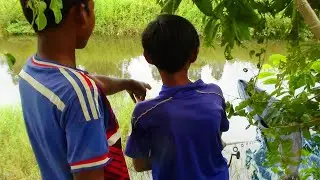 The Best Fishing In CAMBODIA By 2Boys (Knot Fishing ) || Awesome 2Boys Fishing ( Quick Fishing )