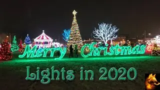 Christmas Lights During A Beautiful Snowfall 2020