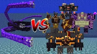 Leviathan(L_Ender's Cataclysm) Vs L_Ender's Cataclysm Bosses - Minecraft Mob Battle