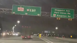 Toronto Highway 401 Night view