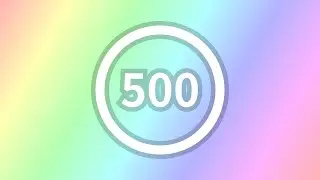 500 seconds timer ‐ Countdown Circle Gradation