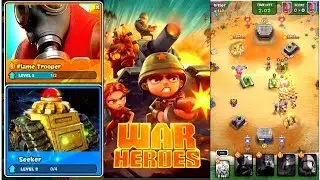 War Heroes Gameplay - Unlocked New Cards -  WarZone 1 & 2