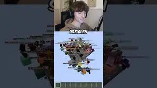 100 SPIELER spielen RANDOMIZER! 😱😂 #platinumdot #minecraft #challenge