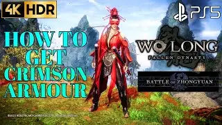 How to Get Crimson Night Armor Set WO LONG FALLEN DYNASTY Crimson Night Armor Set WO LONG DLC Armor