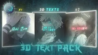 BEST 3D TEXTS ALIGHT MOTION PRESET XML FILE