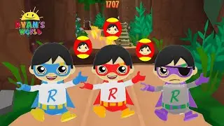Tag with Ryan 2X Super Mode ON - Red Titan 🆚 Stealth Ninja Ryan 🆚 Track Star Ryan 🆚 Blue Titan !