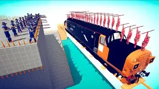 Attack The Tower From The Train And Take Over The Tower | Totally Accurate Battle Simulator TABS