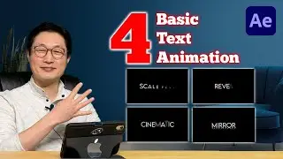 After Effects Beginner's tutorial - Four Basic Text Animation