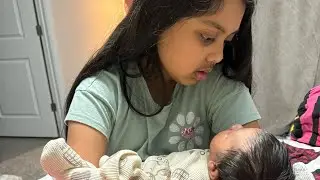 Anaya’s first meeting with little Brother Azwad