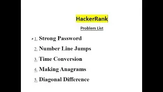 HackerRank solution in C (strong password,time conversion,making anagrams,diagonal difference)