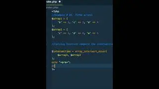 Mastering PHP's array_intersect function! 📚✨ #phpprogramming  #codingtips  #webdevelopment