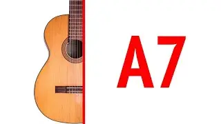 Как играть аккорд A7 на гитаре? Доминантсептаккорд