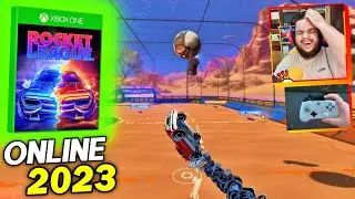 Jogando ROCKET LEAGUE no XBOX ONE S em 2023! (GamePlay Multiplayer Teste)