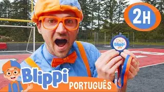 Blippi nos Jogos Olímpicos 2024! | MARATONA DE BLIPPI BRASIL! | Vídeos Educativos para Crianças