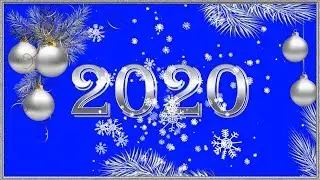 C new year 2020. Music video postcard. New year greeting