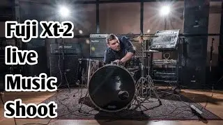 Fujifilm Xt2 live music shoot in music studio.