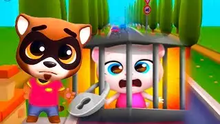 Talking tom gold  run Говорящий Том бег за золотом Анджела Джин и Злая Валькирия