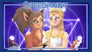 She-Ra and the Princesses of Power: Adora and Catra | Speedpaint