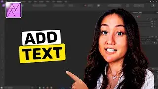 How to add text in Affinity Photo