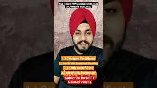 Documents required for NEET 2021 Phase 2 Registration. NEET 2021 phase 2 update 