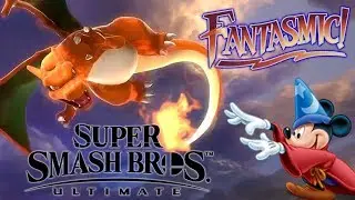 Disney Super Smash Bros Ultimate Fantasmic Disneyland Trailer Mash Up