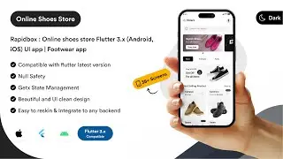Rapidbox : Online shoes store Flutter 3.x (Android, iOS) UI app | Footwear app