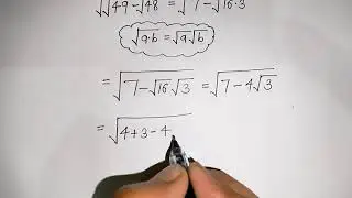 Very Interesting Square Root Question |Question |Maths OlympiadRadical