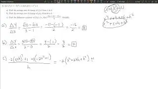 6c  difference quotient