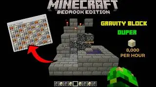 How To Make GRAVITY BLOCK DUPER In Minecraft (Badrock/MCPE/Java/Xbox)