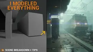 After a train, I made whole station - Tutorial