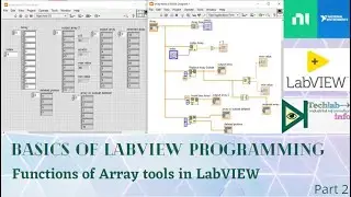 LabVIEW Tutorial | Functions of Array tools in LabVIEW | Basics of LabVIEW Programming | Technology