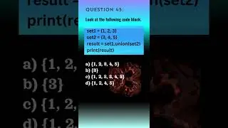 Python Qn. 45 | Python Questions and Answers | Tech NS Arena #programmingquiz