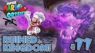 BOWSER'S PET DRAGON BOSS BATTLE in the RUINED KINGDOM!!! Super Mario Odyssey #11