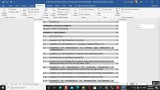 Creating table of contents and table of figures in Microsoft Word for research proposal