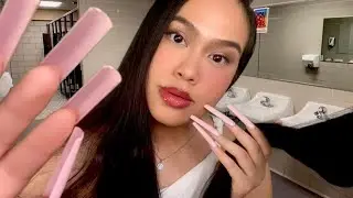 ASMR Girl Who’s A “Cosmetologist” Braids & Plays W/ Your Hair + Camera & Face Touching In School BR